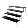 Soporte de Exhibición Acrílico Modelo Escalera Hecha a Mano Soporte para Pulsera Negra Muñeca Biqi Caja Sorpresa Estante de Almacenamiento de Joyería Multicapa