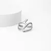 Nuevos Anillos de Diseño Geométrico Irregular Estilo Europeo y Americano para Hombres y Mujeres, Anillos Abiertos Huecos de Moda Personalizados