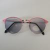 Gafas Lisas Cambia-Gris Anti-Luz Azul 1920 para Hombres y Mujeres, Gafas Fotocromáticas con Ceja de Metal Acero Cuero Retro 1920