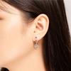 Pendientes de amor huecos de estilo coreano, superventas, joyería de acero de titanio personalizada que combina con todo, venta directa de fábrica de joyería de acero de titanio