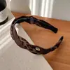 Diadema Retro Francesa con Estampado de Leopardo para Mujer, Gama Alta, Estilo Occidental y Pasador Versátil, Nuevo Estilo 2025, Diadema de Presión para el Cabello sin Marcas para Salir