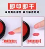 Deli 9870 Almohadilla de Tinta Grande Mesa de Impresión Roja Secado Rápido Redonda Aceite de Impresión Sello Atómico para Huella de Mano Cuadrado Indonesia