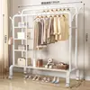 Tendedero de Ropa de Piso Vertical para Dormitorio Hogar Perchero Colgador Balcón Simple Engrosado Barra de Secado Tendedero