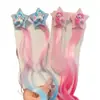 Pinza para el pelo de peluca para niños color degradado accesorios para el pelo de peluca cuerda para el pelo de editor masculino pinza de pelo de unicornio clip de pareja de dibujos animados