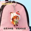 Zootopia Periférico Dibujo Animado Lindo Conejo Judy Zorro Nick Pareja Acrílico Llavero Colgante Mochila Escolar Dropshipping