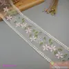 8.5cm Encaje Malla Adorno de Encaje Accesorio para el Cabello Cinta Flor de Rosa Bordado DIY Lazo Hecho a Mano Cinta