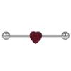 Gabe Cross Clavo para Hueso de la Oreja Puente de la Oreja Acero Inoxidable Clavo para la Oreja Forma de Corazón Barra Larga para la Oreja Acero Inoxidable Joyería para la Oreja Fábrica Punto