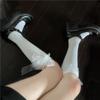 Calcetines de verano con lazo de encaje y pantorrilla, estilo JK Lolita, combinables, de tubo medio, para estudiantes y mujeres, transpirables.