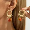 Joias Transfronteiriças Europeias e Americanas, Brincos Transparentes de Polígono Irregular Estilo Ins Simples, Brincos Geométricos Elegantes de Resina