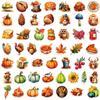 Compra Directa Transfronteriza de 50-200 Pegatinas de Acción de Gracias para Celebraciones del Festival de la Cosecha de Otoño, Paquete de Pegatinas de Grafiti de Pavo y Hoja de Arce