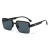 Nuevas gafas de sol de moda retro para mujer, gafas de sol de media montura de alta gama y tendencia, gafas de sol con protección UV para conducir para hombre