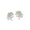 Aguja de Plata S925 Modelo Nuevo 2025 Micro-incrustación Circonita Brillante Fuegos Artificiales Perla Pendientes Diseño de Nicho Pendientes de Alta Gama