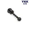 Tirador de cremallera YKK No. 3 cabezas de bola de acero metálico, cabeza de gota, varios colores en stock, accesorios para bolsos, ropa y carteras