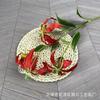 Ramo largo 3 cabezas Lirio de llama Jia Lan flor artificial de alta calidad Lirio Jia Lan boda hogar comercio exterior Mayoreo