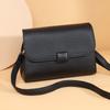 Bolsa Transversal Simples, Bolsa para Celular, Bolsa de Ombro Feminina em Couro Genuíno, Couro Bovino de Primeira Camada, Elegante e Versátil, Novo Estilo da Moda da Temporada