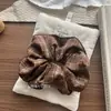 Nuevo Estilo Coreano Tela a Cuadros Estilo Mori Versátil para Niñas Niños Cola de Caballo Alta Cabeza de Bola Anillo para el Cabello de Intestino Grande Accesorios para el Cabello de Niñas
