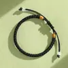 Corda vermelha trançada à mão, pulseira minimalista, corda de mão para casal, presente de aniversário, presente de Ano Novo