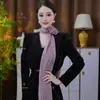 Bufanda de Seda Nueva con Cinta de Rosa para Primavera y Otoño 2025 Moda y Más Fácil de Combinar Bufanda Cuello Bufanda de Temperamento