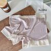 Pantalones de seguridad de seda de hielo de verano para mujer, de algodón, antibacterianos, con entrepierna y anti-correr, mallas transpirables dos en uno.