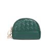2026 Bolso Nuevo para Mujer Cartera Tejida Hecha a Mano Billetera Sencilla para Monedas Billetera de Piel Sintética Bolso Pequeño con Cremallera para Cosméticos