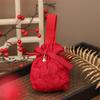 Bolsas Criativas de Doces para Casamento Lua Cheia de Bebê Primeiro Aniversário Bolsas de Doces Jacquard Lembrancinhas de Casamento Presentes de Agradecimento Bolsas de Flanela de Mão