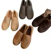 Versión de Piel de Vaca ~ Mocasines Minimalistas sin Cordones con Aumento Oculto de Altura, Forro de Felpa, Casual, Versátil, Cómodos, Ligeros