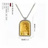 Símbolos Auspiciosos Tibetanos de los Ocho 3D Pequeño Santuario de Buda Colgante Cobre Dorado Pequeño Ligero Sin Sentir al Usar 12 Estilos Disponibles