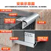 Tira de goteo tipo pico de águila de aleación de aluminio para paredes exteriores, canalón de lluvia para aleros, canaleta superior impermeable para aleros, tira guía de agua inferior para aleros con recubrimiento de arena