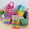 Venta al por mayor de Materias Primas para Bolsas Pequeñas Tejidas de PVC, Tiras para Tejer Bolsas de Cesta de Verduras, Tiras de PVC de Colores para Tejer de Fabricantes