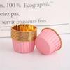 Cápsula de papel para cupcake de oro rojo, boda boda, cápsula para magdalena, cápsula de papel para hornear, cápsula de papel roja a prueba de aceite