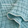 Manta Toalla de Gasa de Algodón de Seis Capas para Niños de Verano, Manta Fina de Algodón Puro para Aire Acondicionado, Colcha Pequeña, Manta Refrescante de Verano
