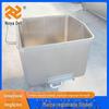 Caminhão Hopper para Virar Filé de Peixe de Aço Inoxidável Personalizado Caminhão Hopper de Material para Oficina de Alimentos Caminhão de Material de Suporte para Máquinas Comerciais