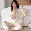 Pijamas nuevos para mujer, primavera y otoño, manga larga, variedad de jerseys de cuello redondo opcionales, tallas grandes, ropa exterior de alta gama.
