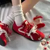 Zapatos Deportivos Casuales Versátiles Primavera 2026, Zapatos Retro de Carreras, Zapatos de Entrenamiento Alemanes Rojos para Mujer, Suela Suave Zapatos Forrest Gump Fábrica