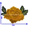 Patch de Tecido Bordado Yi Xia Flor Estilo Étnico Cheongsam Capa Recorte Aplique Bordado Renda Solúvel em Água Peça Bordada