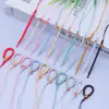 Cordón para Llavero de Diamante Tejido a Mano con Nudo Plano y Hebilla de Oliva, Accesorios de Joyería Semi-Terminados, Colgante DIY, Adorno para Colgar en el Coche