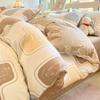 Conjunto de Cama Estudantil de Algodão Puro Fresco de Quatro Peças para a Temporada Estudantil com Capa de Edredom, Lençol de Elástico e Conjunto de Três Peças, Roupa de Cama Modelo Novo 2025