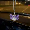 Artículo Popular Transfronterizo: Colgante para Espejo Retrovisor de Coche Cangrejo con Pedrería de Arcilla, Colgante Creativo para Coche con Temática Oceánica y Pedrería