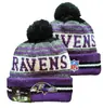 2026 Nuevo Gorro de Punto con Pompón de Color Mixto al por Mayor, Gorro de Lana de Equipo de Rugby, Jacquard de Doble Cara, Estilo Retro Artístico