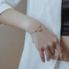 Nueva Pulsera de Acero de Titanio Europeo y Americano de Venta Caliente para Mujer Estilo ins Personalizada Moderna Resistente al Color Pulsera Antidesvanecimiento Pulsera Chapada en Oro