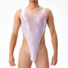 Brillo de Aceite Brillo Sedoso Perspectiva T Entrepierna Hombres Sexo Sexy Alta Elasticidad Talla Grande Pierna Alta Ropa Corporal Amazon 7138