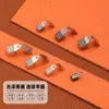 Corda de Couro Corda Encerada Clipe Pulseira DIY Acessórios de Ferragens para Joias Pequenas Fivela de Língua Multicolorida Fivela de Cabeça de Cobra