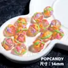 Cuentas Pintadas a Mano Coloridas Corazón de Vidrio DIY Lindo Multicolor Cadena para Teléfono Móvil Pulsera Collar Accesorios de Joyería Cuentas Sueltas Cuentas