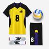 Traje de Ropa de Voleibol al por Mayor Ropa de Equipo de Competición para Niñas Ropa Deportiva de Voleibol al Aire Libre Ropa de Entrenamiento de Manga Corta para Hombres Impresión de Número