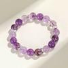 Pulsera de Cuentas de Amatista Lavanda No se Desvanece para Mujer Verano Nicho de Alta Gama Amatista Brasileña Pulsera Venta al por Mayor