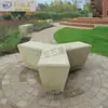 Banco de Hormigón GRC para Exteriores Imitación Piedra, Banco Sencillo de Cemento, Silla Pública de Ocio en Zona Escénica de Parque