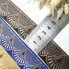 Ribete de Jacquard con Forma de Abanico Estilo Étnico de 3 cm para Faldas Hanfu Ma Mian Encaje Decorativo para Cojín Estilo Chino Nuevo