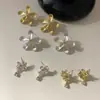 Margarida~Design Doce e Elegante de Luxo Leve, Brincos de Alta Qualidade com Textura Floral, Acessórios de Orelha de Estilo Simples e Minimalista