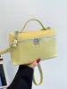 Bolsa Feminina Nova 2026, Fashion, Fresca, Tendência, Simples, Estilosa, Cor Sólida, Texturizada, Ombro Único, Transversal, Bolsa de Mão, Pequena Quadrada