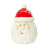 Suministro de Fábrica Tarro de Azúcar de Muñeco de Nieve de Cerámica para Navidad Tarro de Condimentos de Papá Noel Suministros de Cocina Creativos Cong Grande